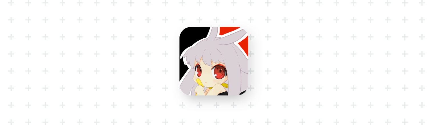 Bangumi 安卓客户端的项目头图，深色背景上的看板娘图标